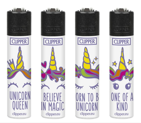 Briquets Clipper Unicorn Rainbow N° 3/4